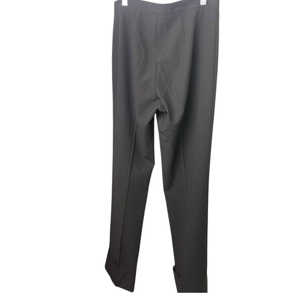 Trina Turk Black Career Trousers, Wide Cuff, minimalist, Capsule Professional  2 - Picture 4 of 8